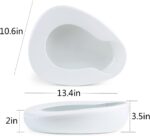 ONEDONE Bedpan for Women Men Elderly Female Male Bedridden Patient Hospital Home Bed Pan Emergency Device (White) - Image 5