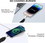 Phone Strap with Zippered Pouch, Anti Theft Clip and Go phone Strap with Zipper Wallet, Crossbody Cell Phone Lanyard Neck Wristlet Strap Chain String Phone Accessories for Women, Black, other - Image 7