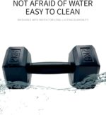 Hex Neoprene Dumbbell Set of 2 (3KG Each) – Home Gym Weights for Men & Women – Non-Slip Coated Fitness Equipment-/Black - Image 5