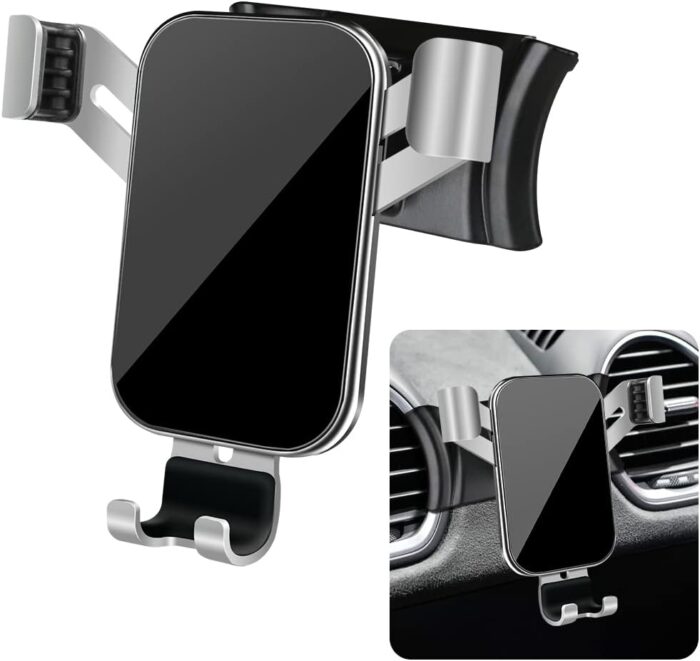 LUNQIN Car Phone Holder for Porsche 718 2017 2018 2019 2020 2021 2022 2023 2024 2025 Cayman Convertible Coupe Boxster Spyder GTS Auto Accessories Best Cell Phones Mount Cellphone Mobile Cradle Stand