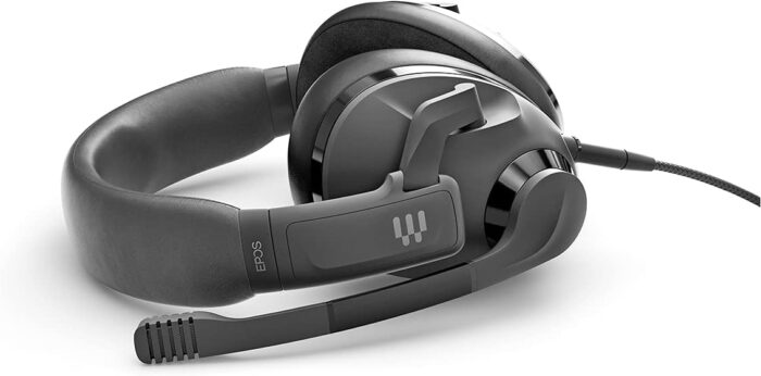 Epos H3 Closed Acoustic Gaming Headset With Noise Cancelling Microphone Plug & Play Audio Around The Ear Adjustable, Ergonomic For Pc, Mac, Ps4, Ps5, Switch, Xbox Onyx Black, 1000888, H3 Black, Wired - Image 3