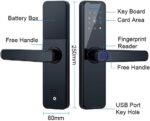 KASTWAVE Smart Lock Fingerprint Door Lock Keypad Door Lock with Handle Fingerprint Electronic Deadbolt Smart Door Lock Compatible with Tuya APP - Image 8