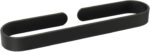 TocTen Hand Towel Bar/Towel Ring, No Drilling Stick on Wall Holder, SUS 304 Stainless Steel Rod, Strong Self Adhesive Hanger/Rack for Bathroom Kitchen, Matte Black