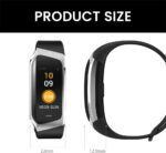 Fitness Tracker with 24/7 Heart Rate Sleep Blood Oxygen Monitor, IP67 Waterproof Smart Watch, 0.96'' Touch Color Screen, Step Counter Health Activity Trackers for Women Men (Black) - Image 7