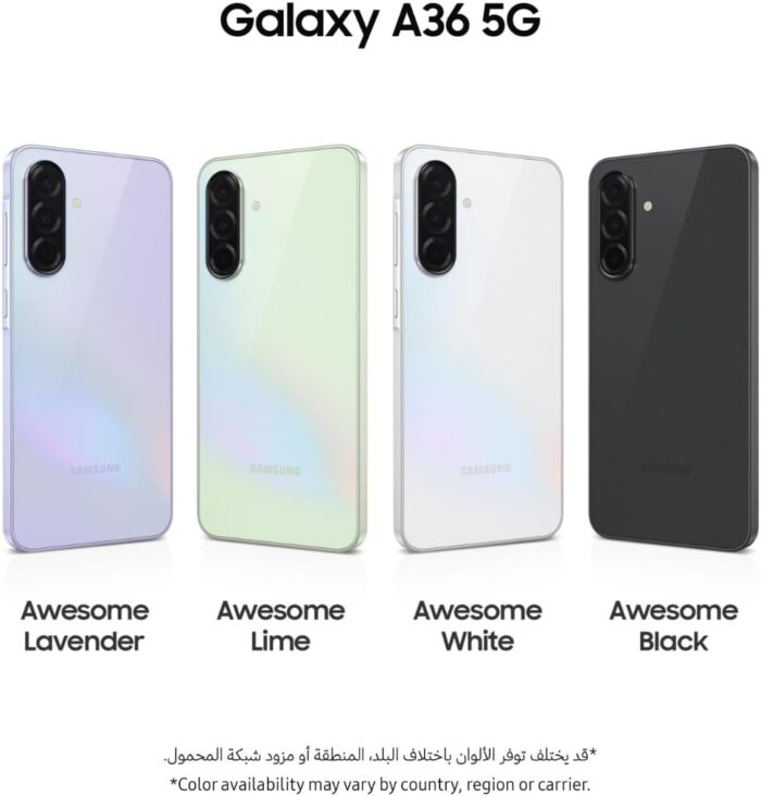 Samsung Galaxy A36 5G, Android Smartphone, 256GB Storage, 8GB RAM, Awesome Lavender, 6x OS Upgrades, Large Display, Octa-Core Processor (UAE Version) - Image 3