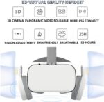 VR Headset, Virtual Reality Headset with Controller & Headphones for Kid Adult Play 3D Game Movie, Universal Wireless VR Set Glasses Goggle Bundle for IOS Android Windows Smartphones - Image 9