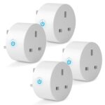 WiFi Smart Plug,Eli-time 16A WLAN Smart Socket with Energy Monitoring, 2.4GHz WiFi Outlet with Smart Life APP Wireless Remote Control,Works with Alexa and GL Home (No Hub Required) (4)