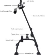 Pedal Exerciser Bike Hand Arm Leg and Knee Peddler Adjustable Fitness Equipment for Seniors, Elderly Home Pedal Exercise Bike for Total Body - Image 3