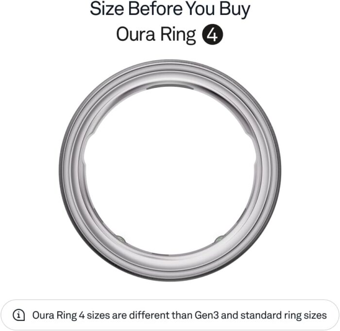 Oura Ring 4 | Smart Ring | Size First with Oura Ring 4 Sizing Kit | Sleep Tracking Wearable - Heart Rate - Fitness Tracker - Up to 8 Days Battery Life - Image 2