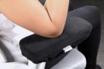 Aloudy Ergonomic Memory Foam Office Chair Armrest Pads, Comfy Gaming Chair Arm Rest Covers for Elbows and Forearms Pressure Relief(Set of 2), Stretch Fit, Black - Image 9
