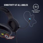 Porodo RGB Wired Gaming Headphone with Noise Cancelling, 3D Dimensional HD Sound, RGB Breathing Light Gaming Headset, 3.5mm Dual Audio Jack, Omni-Directional Microphone, 2.1m Cable - Black - Image 5