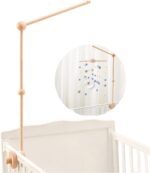 let's make (PMZ105101-1P HJ) - Wooden Baby Mobile Crib Holder,Wooden Mount for Mobile Hanging, Baby Crib Attachment for Nursery Decor