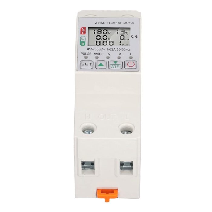 Cryfokt WiFi Smart Circuit Breaker, AC85-300V Multiple Protections Intuitive WiFi Remote Control Smart Energy Meter Switch 63A Real-time Display Smart Home - Image 9
