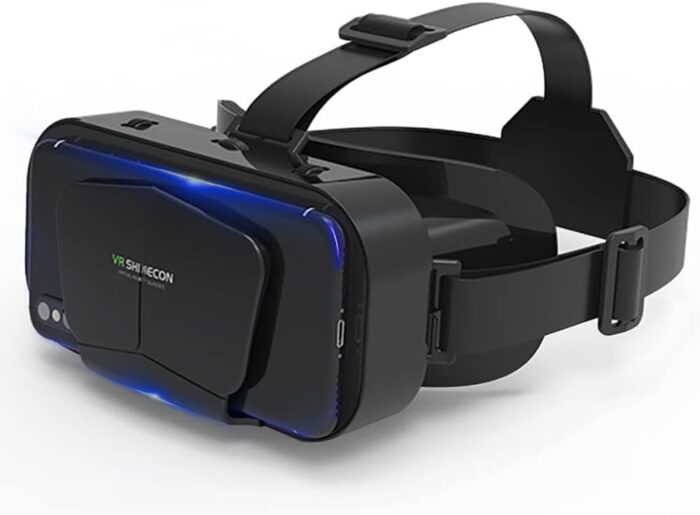 MAKINGTEC VR SHINECON Virtual Reality VR Headset 3D Glasses VR Goggles for TV, Movies & Video Games, Compatibale iOS & Android Smartphone Within 4.7-7 inch Screen, Black