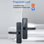 KASTWAVE Smart Lock Fingerprint Door Lock Keypad Door Lock with Handle Fingerprint Electronic Deadbolt Smart Door Lock Compatible with Tuya APP - Image 7