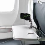 NOSKIN [Upgraded] Universal Airplane in Flight Phone Mount. Handsfree Phone Holder for Desk with Multi-Directional Dual 360 Degree Rotation. Pocket Size Travel Essential Accessory for Flying - Image 7