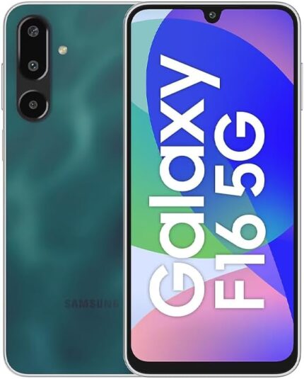 Samsung Galaxy F16 5G (Glam Green, 6GB RAM, 128GB Storage) | Dual SIM | MediaTek Dimensity 6300 | 50MP Triple Camera | 5000mAh Battery | sAMOLED FHD+ Display | 6 Years of Security Updates -India