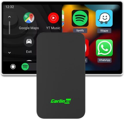 Carlinkit 5.0, Ultimate Wireless CarPlay & Android Auto Adapter – Ultra Speed, Low Power Design, Dual Band WiFi, Only Fit For The Car With Wired CarPlay/AA