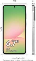 Samsung Galaxy A56 5G, Android Smartphone, 256GB Storage, 12GB RAM, Awesome Lightgray, 6x OS Upgrades, Large Display, Long Battery Life (UAE Version) - Image 2