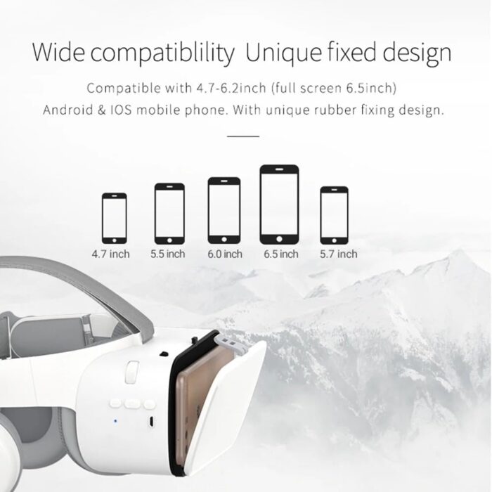 VR Headset, Virtual Reality Headset with Controller & Headphones for Kid Adult Play 3D Game Movie, Universal Wireless VR Set Glasses Goggle Bundle for IOS Android Windows Smartphones - Image 5