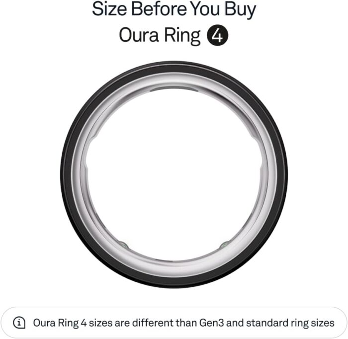 Oura Ring 4 | Smart Ring | Size First with Oura Ring 4 Sizing Kit | Sleep Tracking Wearable - Heart Rate - Fitness Tracker - Up to 8 Days Battery Life - Image 3