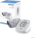 OMRON M2 Basic Automatic Blood Pressure Monitor Upper Arm, Clinically Validated Home BP Machine, Compatible with Small Kids to Adults Large Cuffs Size 17-42 cm, Cuff Wrapping Guide 5 Year Guarantee