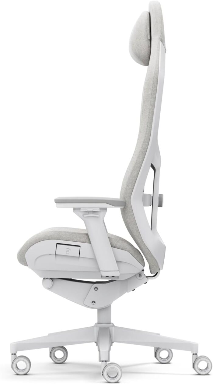 Fractal Design Refine Fabric Light Gaming Chair - Ergonomic Office Desk Chair Functionality with 4D Adjustable Armrests, High-Back Support, Lumbar Cushion, and Premium Fabric - Image 6
