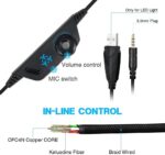 U UiiSii PC Gaming Headset with Microphone Wired Xbox Headset with mic PS4 Gaming Headphones with Microphone Gamer PS4 Headset with Mic Stereo Sound & LED Light Noise Cancelling for Switch Computer - Image 9