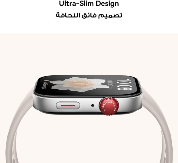 HUAWEI WATCH FIT 3, 1.82" AMOLED Display, Ultra-Slim Design, All-Round Fitness Management, Durable Battery Life, Compatible with iOS & Android, Green + Exclusive Watercup - Image 3