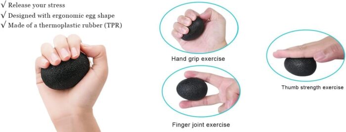 Set of 5 pieces Kit, Hand Grip Strengthener, Hand Extension Exerciser, Finger Exerciser, Workout Ring for Muscle Fitness Equipment 5-60kg Hand Grip Strengthener - Image 6