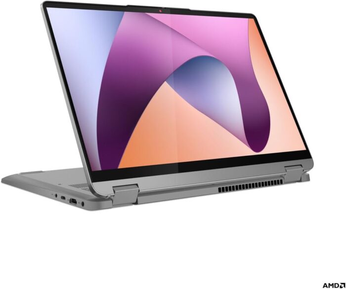 Lenovo IdeaPad Flex 5 14ABR8 2-in-1 Laptop with Pen, 14" WUXGA (1920x1200) Touch Display, Ryzen 7 7730U, 16GB RAM, 512GB SSD, Backlit Eng-Arabic KB, Win 11, Arctic Grey - [82XX0081AX] - Image 3