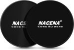 NACENA Gliding Discs Core Sliders Smooth Gliders Dual-Sided Design Core Exercise Sliders Use on Hardwood Floors, Workout Sliders Fitness Discs Abdominal & Total Body Gym-Exercise Equipment Set of 2