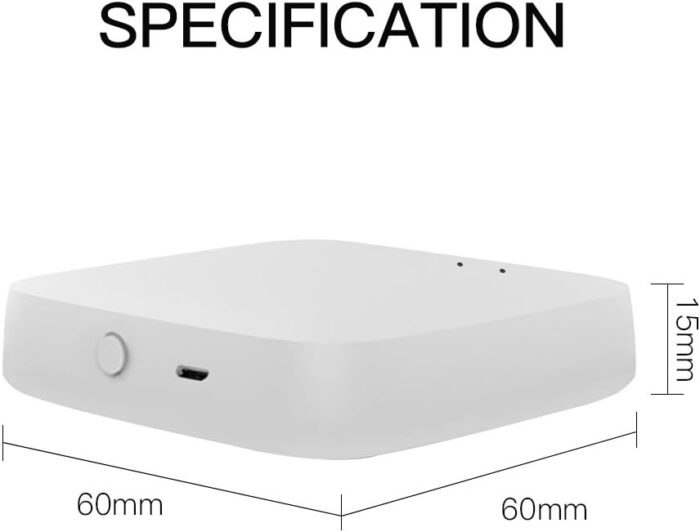 MOES Tuya Smart WiFi USB Gateway, Low Energy 5.0 Bluetooth+ZigBee 3.0 Wireless Hub, Smart Life APP Control Smart Home Wireless Bridge Control Compatible with Alexa Google Home - Image 2