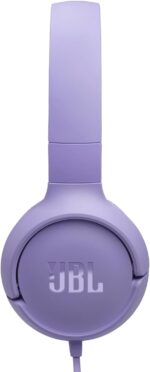 JBL Tune 520C USB-C Wired Headphones – Hi-Res Audio, Pure Bass Sound, 3-Button Remote, Padded On-Ear Design – Purple - Image 8