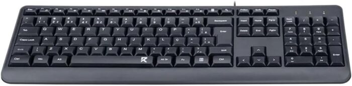 Redragon Wired Keyboard BS-7092 For Gaming and Work, Ergonomic & Power-Efficient, Anti-Ghosting Keys, Adjustable DPI, Spill-Resistant Keyboard, USB Connectivity