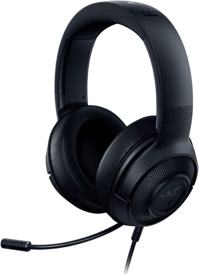 Razer Kraken X Lite Ultralight Gaming Headset: 7.1 Surround Sound – Lightweight Aluminum Frame – Bendable Cardioid Microphone – for PC, PS4, PS5, Switch, Xbox One, Xbox Series X & S, Mobile – Black