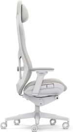 Fractal Design Refine Fabric Light Gaming Chair - Ergonomic Office Desk Chair Functionality with 4D Adjustable Armrests, High-Back Support, Lumbar Cushion, and Premium Fabric - Image 3