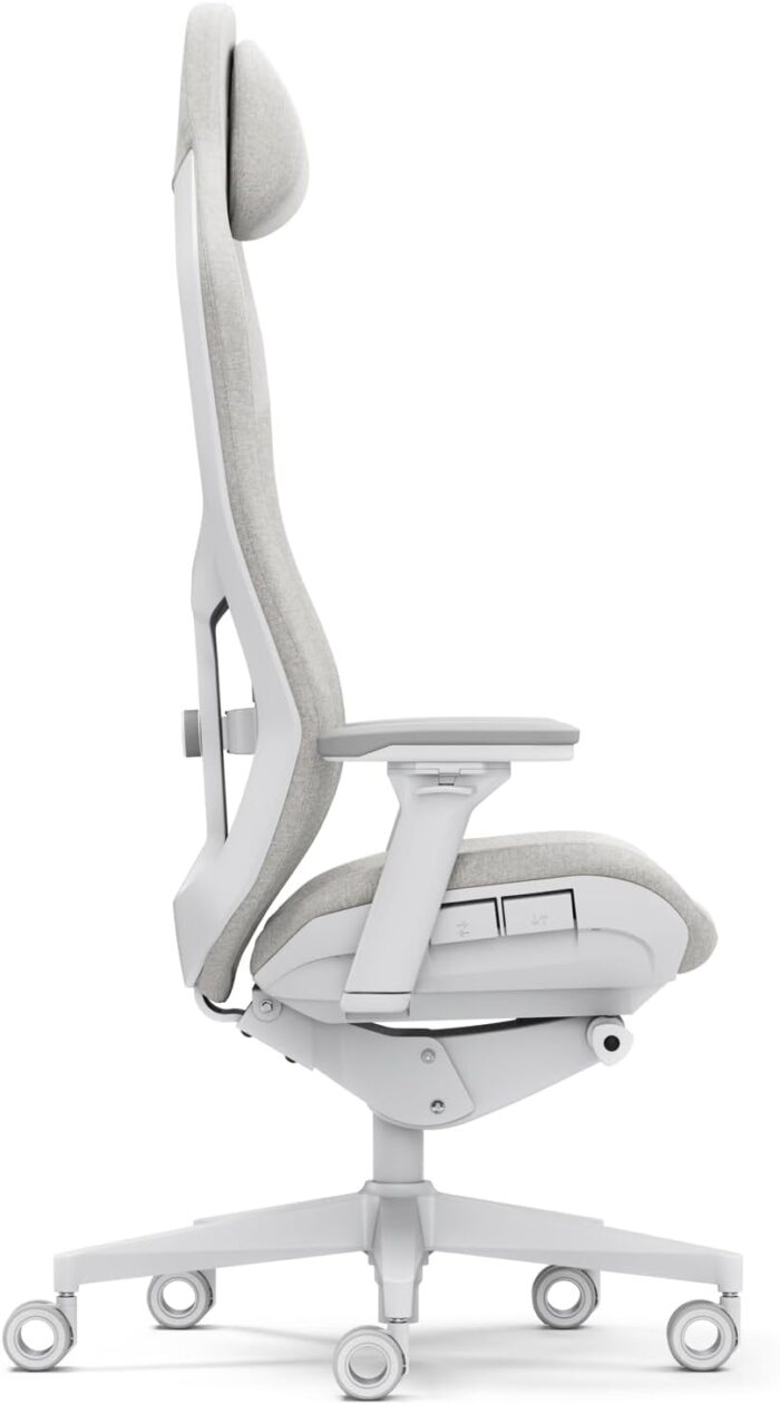 Fractal Design Refine Fabric Light Gaming Chair - Ergonomic Office Desk Chair Functionality with 4D Adjustable Armrests, High-Back Support, Lumbar Cushion, and Premium Fabric - Image 3