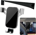 LUNQIN Car Phone Holder for BMW 5 Series 2024 2025 530i 540i 550e xDrive and BMW i5 2024 2025 M60 eDrive xDrive 40 Auto Interior Accessories Best Cell Phones Mount Cellphone Mobile Cradle Screen Stand