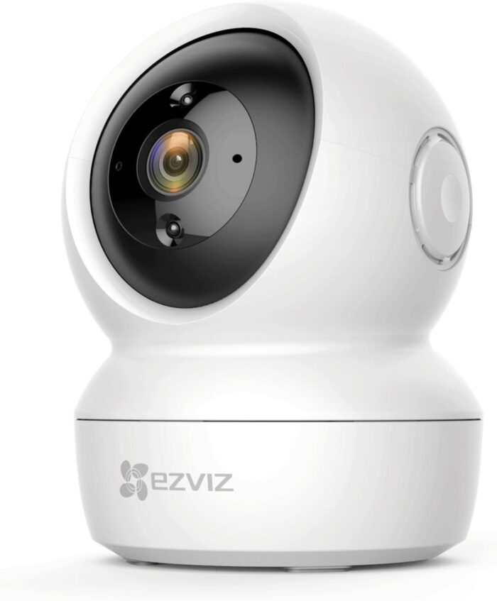 EZVIZ C6N Baby Monitor Security Camera, 1080p WiFi Camera, Surveillance Camera CCTV for Home with Night Vision, 360° Coverage Smart Tracking, Motion Detection, Two-Way Audio, H.264, Works With Alexa
