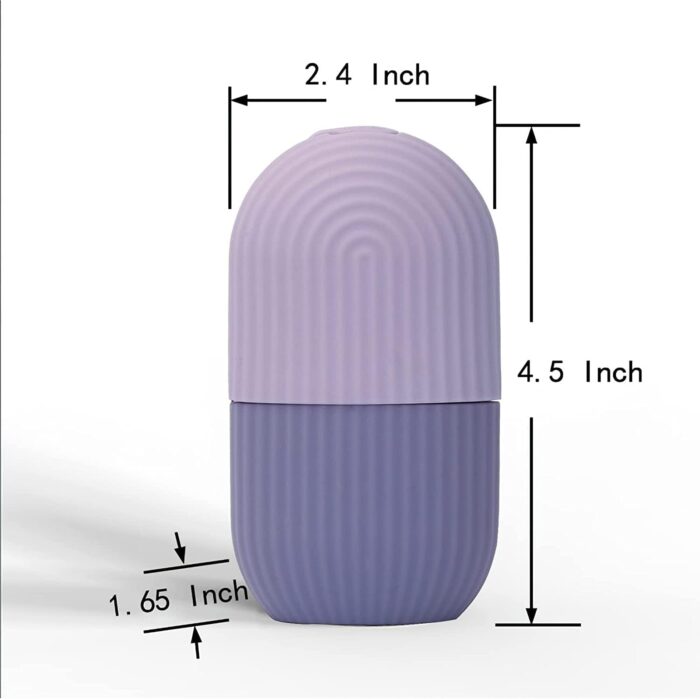 Nnewvante Ice Roller for Face - Beauty Facial Massage, Glow Cube for Skin Care, Eye Wrinkles, Acne Puffiness Relief (Purple) - Image 7