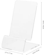 Generic Phone Stand 10Pcs Portable: Acrylic Cell Phone Stand - Transparent Office Desk Accessories for Smartphone - Image 7