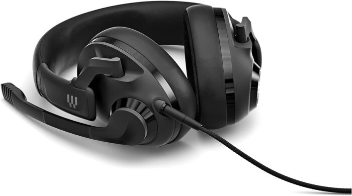 Epos H3 Closed Acoustic Gaming Headset With Noise Cancelling Microphone Plug & Play Audio Around The Ear Adjustable, Ergonomic For Pc, Mac, Ps4, Ps5, Switch, Xbox Onyx Black, 1000888, H3 Black, Wired - Image 4