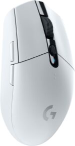 Logitech G305 Lightspeed Wireless Gaming Mouse, HERO Sensor, 12,000 DPI, Lightweight, 6 Programmable Buttons, 250h Battery Life, On-Board Memory, Compatible with PC / Mac - White