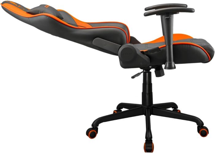 Cougar Gaming Chair Armor Elite, Steel-Frame, Breathable PVC Leather, 160° Recliner System, 120Kg Weight Capacity, 2D Adjustable Arm-Rest, Steel 5-Star Base- Orange - Image 6