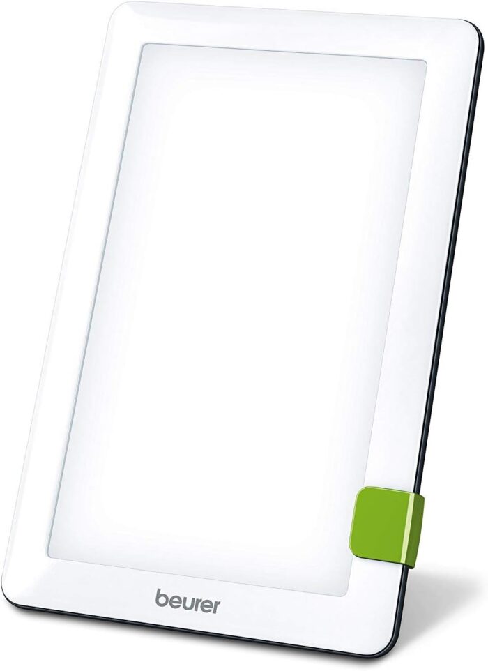 Beurer TL30UK SAD Lamp – Helps Combat Seasonal Affective Disorder – 10,000 lux – Compact Daylight Lamp – Adjustable Stand And Travel Bag – UV-Free LED Light Therapy – Certified Medical Device