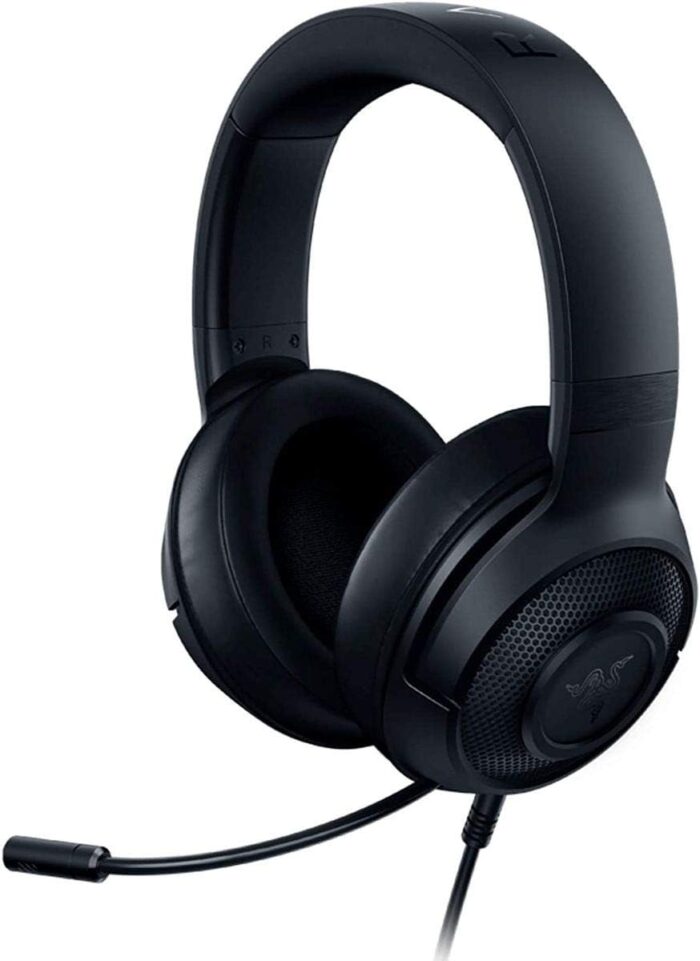 Razer Kraken Ultralight Gaming Headset: 7.1 Surround Sound – Lightweight Frame – Green Logo Lighting – Integrated Audio Controls – Bendable Cardioid Microphone – For Pc One Size Rz04-02950100-R381