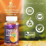 Nature's Nutrition Omega 3 6 9 Gummies Vegan Essential Fatty Acid Supplement - Perilla Oil 369 Gummy - Best Plant-Based Heart Support, Non-GMO - 60 Gummies - Image 4
