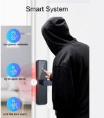 KASTWAVE Smart Lock Fingerprint Door Lock Keypad Door Lock with Handle Fingerprint Electronic Deadbolt Smart Door Lock Compatible with Tuya APP - Image 4