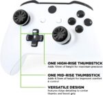 FPS Freek Galaxy Black for PlayStation 4 (PS4) and PlayStation 5 (PS5) Performance Thumbsticks, Compatible Controller Grip Performance, Galaxy Themed Thumbstick Covers (1 High-Rise, 1 Mid-Rise, Black) - Image 2